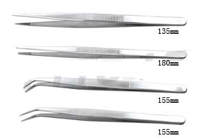 stainless steel tweezers 4pcs set