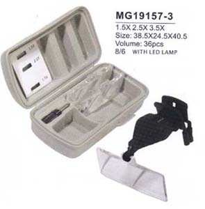 Clip-on magnifier with LED 19157-3