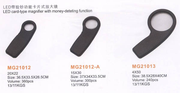 LED magnifiers with UV  money detector