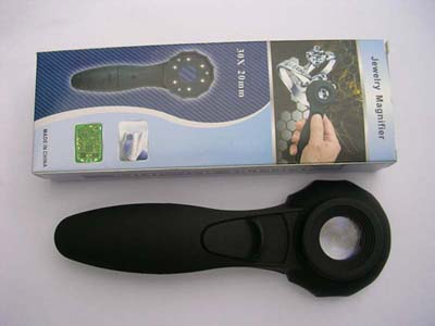 handheld jewel loupe with 6pcs of LEDS