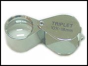 jewel loupe 10x18mm triplet