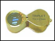 15x21mm triplet jewel loupe