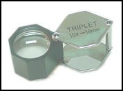 jewel loupe 10x18mm hexagonal