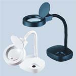 Desktop magnifier lamp