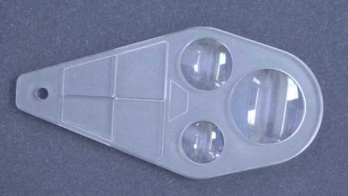 acrylic magnifier, triple lens