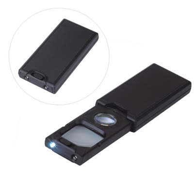 slide LED magnifier and loupe