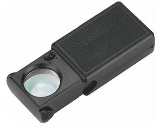 UV and white LED loupe