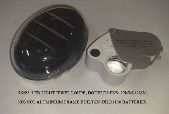 LED jewel loupe,double lens