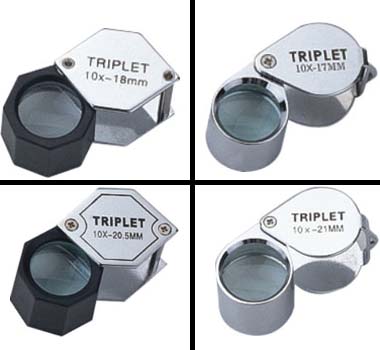 jewel loupe, glass lens, for hobby
