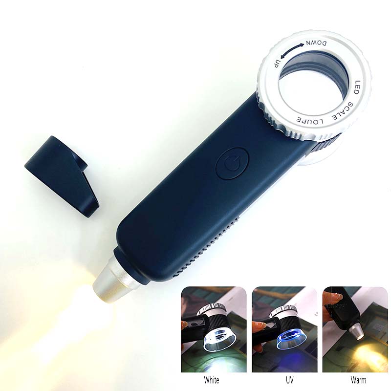 LED light jewel loupe