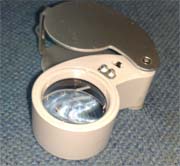 10x25mm LED jewel loupe